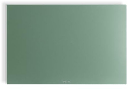 CREATE/WARM MINIMAL IR/Chauffage infrarouge mural avec WiFi vert sauge/Pour des pièces allant jusqu'à 10m², contrôle via l'application, protection IP24, finition miroir, 520W