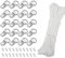 15M x 2mm Picture Hanging Cord, Picture Hanging Wire,Braided Rope,Picture Cord, Picture Frame Hanging String for Hanging Pictures, Mirrors, Paintings, Decorations & Craft Projects,Heavy Duty