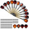 Kolamom Unisex-Adult 12 Stück Dartpfeile, Softdarts mit 100 Kunststoffspitze zum Austauschen, Profi Softdartpfeile für Dartscheibe Elektronisch Soft Darts Pfeile Set, Schwarz Rot, 15x3 cm