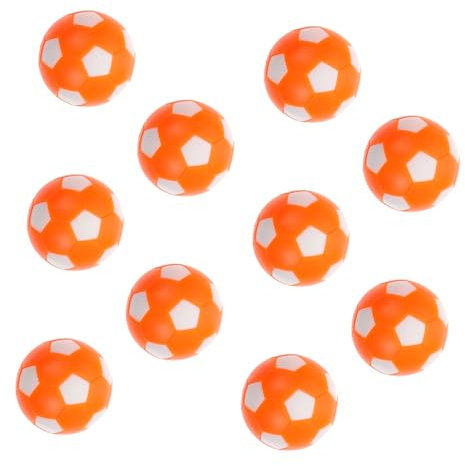 Milisten 1 Satz Orange-weißer Fußball Fußballmaschine Fußball Tischfussbälle Desktop-Spiel Fußbälle Desktop-fußball- Tischspiel Fußball Ersatz Fußball Tischfussball Plastik 10st