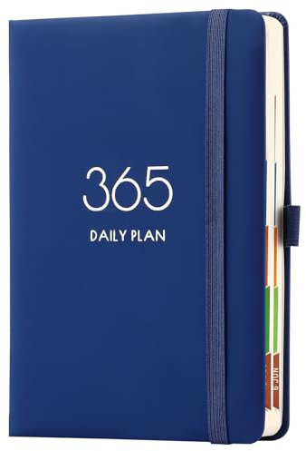 Terminkalender 2025–2026, A5 2025–2026, Tag pro Seite, Tagesplaner, planen Sie Ihr Jahr von Juli 2025 bis Juni 2026 mit monatlichen Registern, buntem Seitendesign, Stiftschlaufe und Gesäßtasche