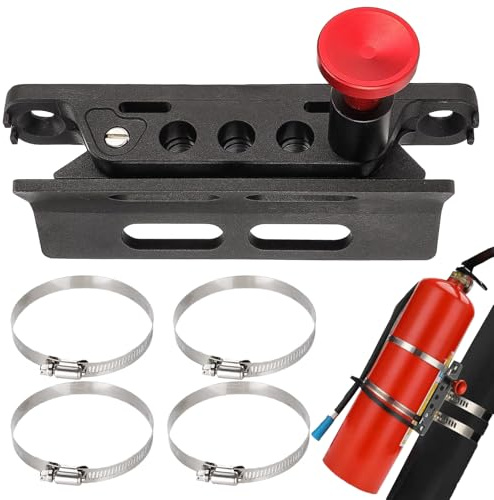 BommFu Extincteur de voiture avec support | Support d'extincteur robuste réglable | Équipement pour vélos Farm Ponton