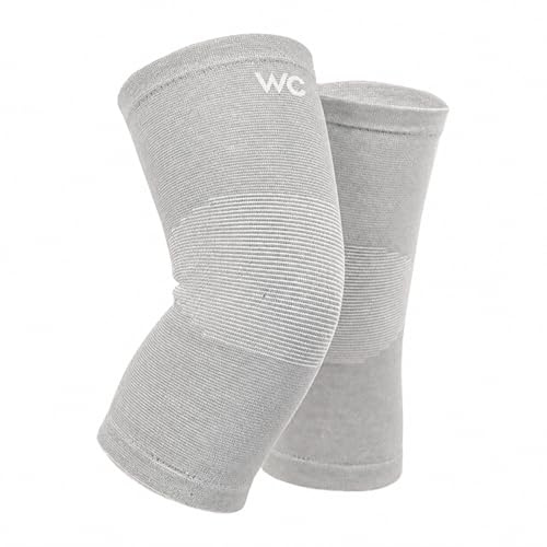 Wonder Care Schwarze Bambus-Kniebandagen für Herren/Frauen, Kniestütze für Laufen, Fitnessstudio, Badminton, Sport, Kompressions-Kniebandage, perfekte Kniebandage bei Knieschmerzen und verbessertem