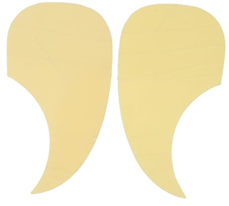Hoement 2 Stück Teiliges Transparentes Selbstklebendes Schutzfolie für Akustikgitarren Wasserabweisende Teardrop-förmige Gitarren-pickguard Folien Kratzfeste Schutzplatten für