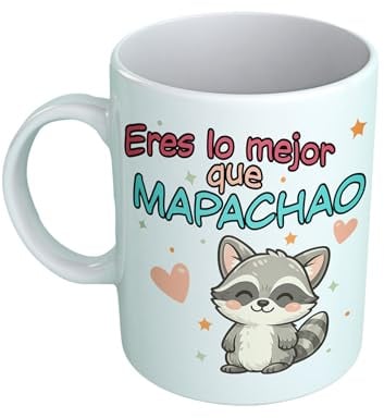 Taza Graciosa de Mapache “Eres lo Mejor que Mapachao” Mapachionas – Taza de Cerámica 350 ml – Regalo Original para Parejas, Aniversario y San Valentín