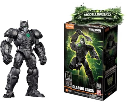 BLOKEES – Transformers Optimus Primal Robot 05 Rise of the Beasts Classic Class, Modellbausatz für Kinder ab 12 Jahren, bewegliche Figur mit 20 Gelenken, Stecksystem ohne Kleber, Sammelfigur