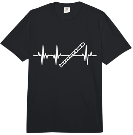 Flauto traverso Heartline Flautista Flauto Dolce Comfort Colors Adult Heavyweight T-Shirt