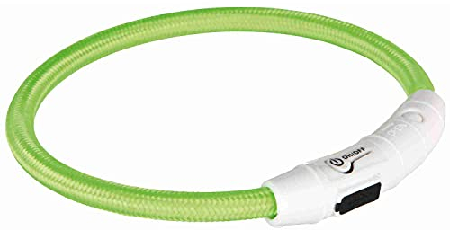Trixie Flash Leuchtring USB XS - S (35 cm/ø 7 mm) grün