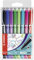 STABILO - Fineliner mit gefederter Spitze - SENSOR M - medium - 8er Pack - mit 8 verschiedenen Farben
