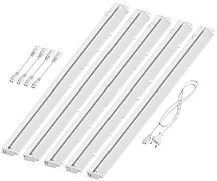 ledscom.de LED Unterbau-Leuchte LIWO 91cm, schwenkbar, je 1517lm, weiß 5er Set