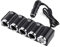 4 enchufes DC 12V / 24V Encendedor de Cigarrillos, Adaptador Dual de Cargador de Coche USB para 7 Mini