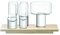 LSA International G1639-00-301 Vodka Service de service en verre 50 millilitres