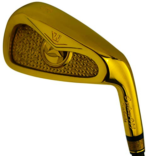 Japan WaZaki Cyclone IIIs Single Iron or Set USGA R A Rules Golf Club,14K Gold Finish,Cyclone III Model,Regular Flex,65g Graphite Shaft,RH,43.5 Degree,Pitch Wedge