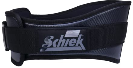 Schiek Sports 3004 Kohlefaser-Hebegürtel – Powerlifting-Gürtel für den unteren Rücken