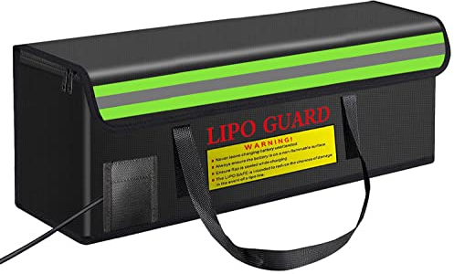 CNDHDOK Ebike Batteriesichere Tasche für E-Bike, Lipo-Ladegerät, große Kapazität für E-Bike, Lipo Akkus, Aufbewahrung, Laden, Transport, Zuhause, Büro, Reisen, Lipo Safe Aufbewahrungstasche