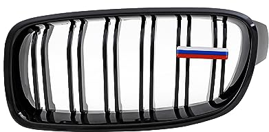 Wunsch Länderflaggen + Emblem Halter für BMW F30 F31 Doppelsteg Kühlergrill Russland