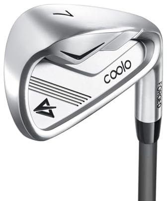 COOLO Graphite Golf Irons, Provide More Speed and Control, Beginner/High Handicap/Seniors/Ladies, Reduced Strain on Elbows and Wrists, Right&Left Handed.(Men, #9, Right)