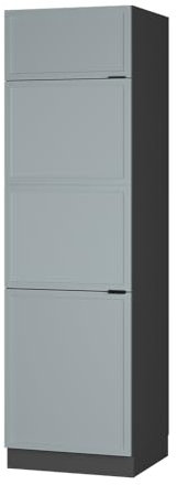 Vicco Fridge housing cabinet Fame-Line, Light blue-grey, 60 cm