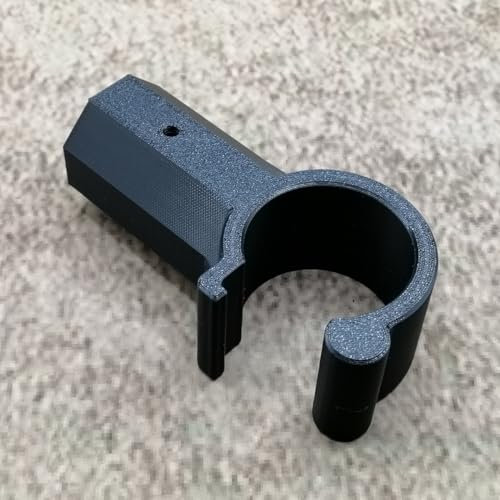 ULEIVA Gancio di ricambio per lucernario, nero, compatibile con asta telescopica Velux, apertura finestra, asta di comando, gancio per asta (nero)