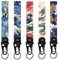 Tsffae Style Japonais Vagues Porte-clés 5 Pièces Tissu Brodé Étiquette Porte-clés Personnalité Porte-clés pour Motos Vélo Pièces Automobiles Porte-clés