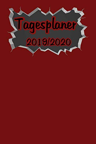 Tagesplaner 2019/2020: DIN A5 Kalender von 09/2019 - 08/2020 1 Tag = 1 Seite mit großem Tagesplaner und großartiger Übersicht. Monatsübersicht, ... in diesem Kalenderbuch. Schwarz gold Cover
