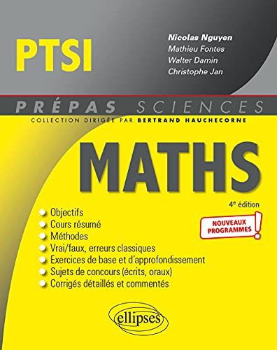 Mathématiques PTSI - Programme 2021 (Prépas Sciences)
