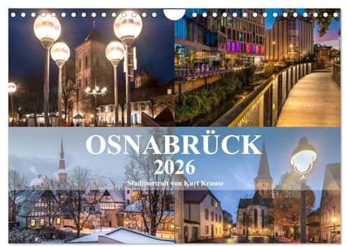 Stadtportrait Osnabrück (Wandkalender 2026 DIN A4 quer), CALVENDO Monatskalender: Eindrucksvolle Fotografien von Osnabrück (CALVENDO Orte)