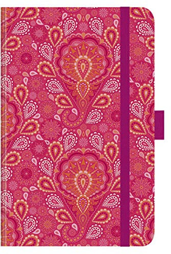 Premium Timer Small Pink India 2024: Buchkalender - Terminplaner mit hochwertiger Folienveredelung und Prägung. 9 x 14 cm