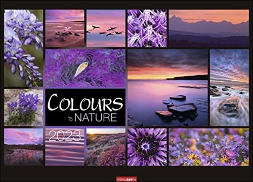 Colours of Nature Kalender 2023. Großer Foto-Wandkalender XXL. Landschaften-Kalender 2023 mit harmonischen Bild- und Farbkompositionen für jeden Monat. 68x49 cm. Querformat.