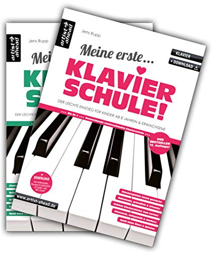 Meine erste Klavierschule & Meine zweite Klavierschule im Set! Der leichte Einstieg für Kinder ab 8 Jahren & Erwachsene (inkl. Download). Klaviernoten für Anfänger. Lehrbuch für Piano. Fingerübungen