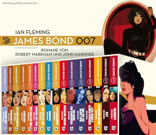 James Bond Gesamtbox 2: Schuber gefüllt mit den Bänden 15-29 plus dem Filmroman Goldeneye