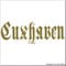 cartattoo4you® AK-01669 | CUXHAVEN - Fraktur/Altdeutsche Schrift | Autoaufkleber Aufkleber Farbe Gold, in 24 Farben erhältlich, glänzend 17 x 5 cm