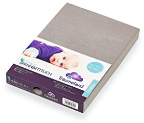 Träumeland Spannbetttuch Tencel, anthrazit, 60 x 120 + 70 x 140 cm