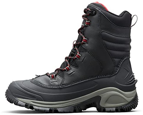 Columbia Bugaboot 3, Stivali da neve Uomo, Black/Bright Red 2023 , 43.5 EU