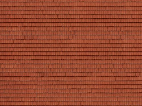 NOCH 3D-Kartonplatte „Dachziegel“, mit realistischen Rottönen, 25 x 12,5 cm für die Spurweite H0, ideal für Modellbau und DIY-Projekte
