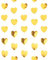 Oblique Unique Herz Girlande Deckenhänger Banner mit Herzen Deko für JGA Junggesellinnenabschied Hen Party Hochzeit Valentinstag Geburtstag Party - Farbe wählbar (Gold)