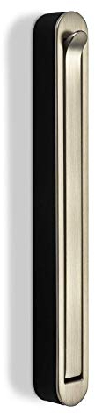 Aufbau - Klapphaken HARZ Edelstahloptik/schwarz 140 x 16 mm Kleiderhaken Garderobenhaken Jackenhaken klappbar von SO-TECH®