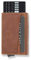 Solo Pelle Kartenetui | Kreditkartenetui | Leder Geldbörse Slim Wallet Portmonee | Geldbeutel mit RFID Schutz für bis zu 8 Karten Model: Mech in Vintage Braun mit Münzfach (gebrauchtes Aussehen)