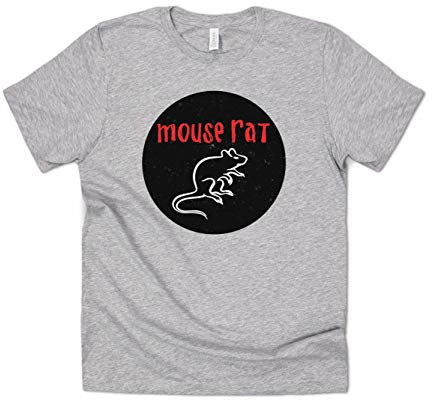 Sanfran Clothing Mouse Rat Parks & Rec Funny Men's Women's Recreation Band Gift Geek T-Shirt Small/Light Grey