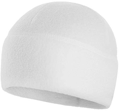 M-Tac Tactical Beanie Fleece Watch Cap Military Army Men Winter Hat Elite (White, XL)