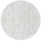 Teppich Wohnzimmer Hochflor Shaggy Teppich 3D Retro Design 120 cm Rund Teppich Creme - Teppich für Schlafzimmer Esszimmer Küche Boho Teppich 20 mm Florhöhe Extra Weich Flauschig Pflegeleicht