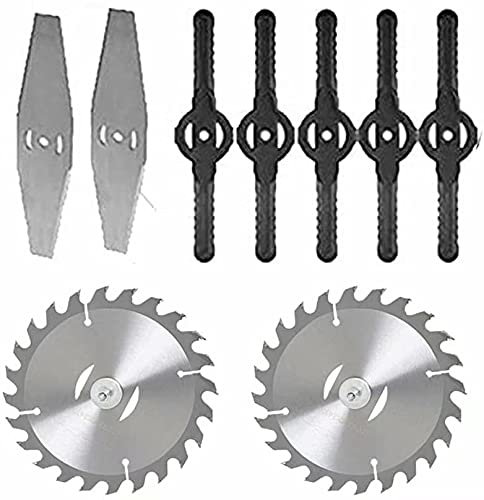 Coupe Bordure sans Fil avec Batterie 36V ébroussailleuse Electrique sans Fil avec 3 Types de Lames, 90° Tête Réglable et Poignée Télescopique léger 1.5kg pour DIY Jardin, Soin du Pelouse