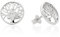 NKlaus Paar 10,6mm Baum des Lebens Ohrstecker 925 Sterling Silber Weltenbaum Ohrringe 13114