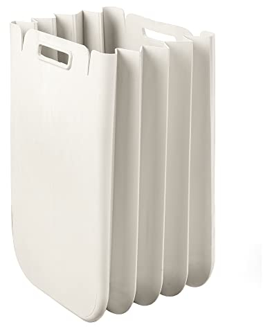 Guzzini Contenedor multiusos plegable 25 Litros, en plástico reciclado, 45x30 cms, en color blanco