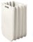 Guzzini Contenedor multiusos plegable 25 Litros, en plástico reciclado, 45x30 cms, en color blanco