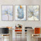 Lot de 3 tableaux de fleurs scandinaves en toile d'art abstraite peinture impression plume décoration image pour salon nordique maison décoration murale poster