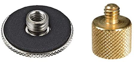 Manfrotto 088LBP Adaptateur de vis 1/4 en vis 3/8 & 015 Adaptateur Femelle 3/8 Male 1/4