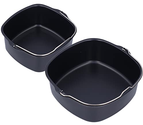 Alvinlite Tortiere Rotonde Friggitrice Ad Aria Torta Flan Stampo Ferro da Forno Tortiera Barile Friggitrice Accessori 7 Pollici/8,66 Pollici per HD9925 HD9860 HD9905 01(7.09in)