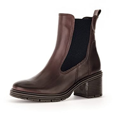 Gabor Damen Chelsea Boots, Frauen Stiefeletten,Wechselfußbett,Moderate Mehrweite (G),Winterstiefeletten,sattl/EF(Mel/River),37.5 EU / 4.5 UK