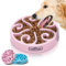 Nobleza 1 Pack Slow Feeder Dog Bowl Large, 20.4cm/8.03in Dog Food Bowl, Dog Bowls to Slow Down Eating, Dog and Cat Slow Feeder Bowl, Pet Puppy Slow Feeder Bowl, Anti-Gulp Slow Feeding Dog Bowl, Pink